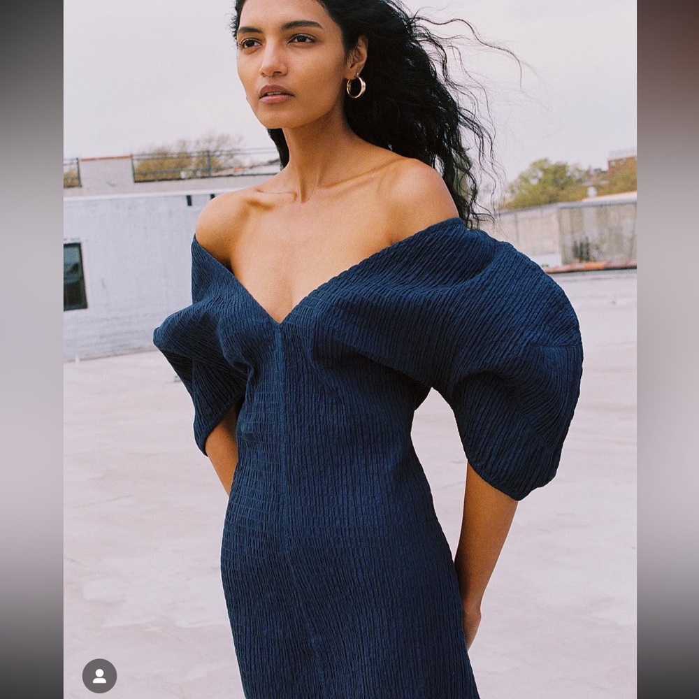 NWT Mara Hoffman Gracen Dress Navy
